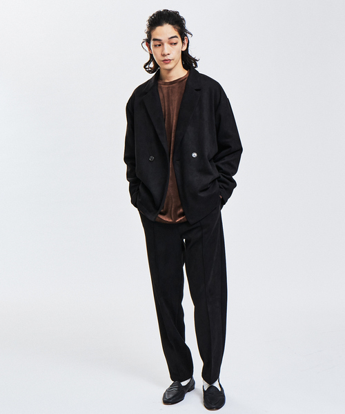 「AH ABAHOUSE」 テーラードジャケット 48 モカ メンズ_画像3