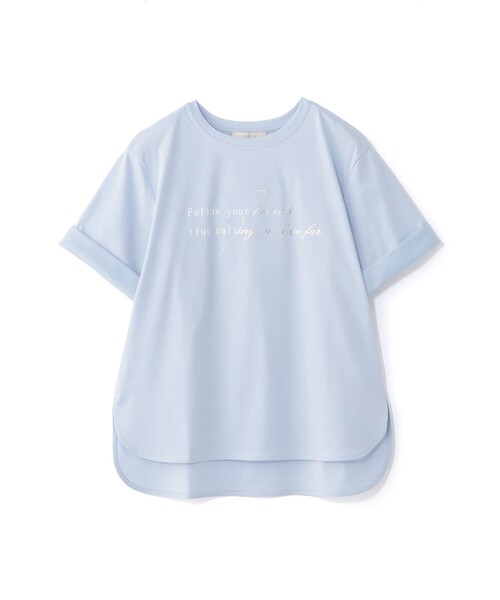 新品！EPOCA　半袖カットソー EPOCA（エポカ） tシャツ 半袖 シャイニーロゴTシャツ レディース