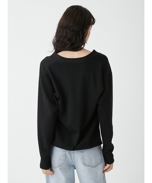 「Mila Owen」 ニットカーディガン 1 ネイビー レディース_画像9