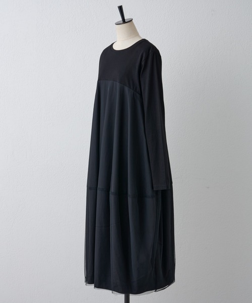「BEARDSLEY」 ドッキングワンピース M ブラック レディースの画像