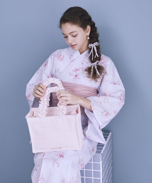 Maison de FLEUR（メゾンドフルール） トートバッグ ツイードフリル