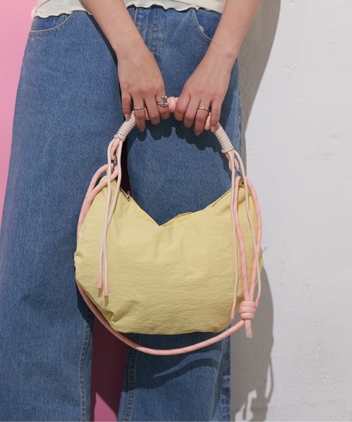 ショルダーバッグ バッグ :「WEB限定」撥水ナイロンハーフムーン2WAYBAG レディース メンズの画像
