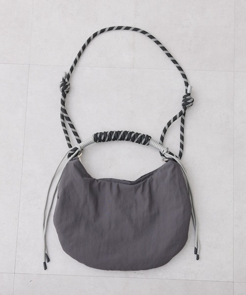 ショルダーバッグ バッグ :「WEB限定」撥水ナイロンハーフムーン2WAYBAG レディース メンズの画像