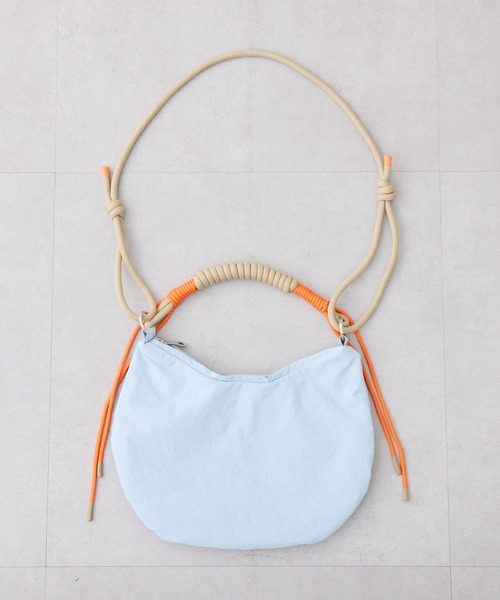 ショルダーバッグ バッグ :「WEB限定」撥水ナイロンハーフムーン2WAYBAG レディース メンズの画像