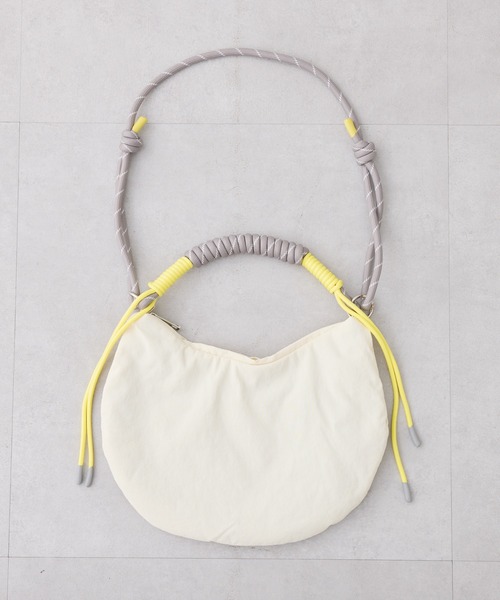 ショルダーバッグ バッグ :「WEB限定」撥水ナイロンハーフムーン2WAYBAG レディース メンズの画像