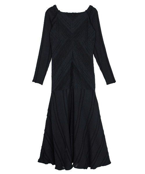 Ameri（アメリ） ドレス 2WAY CRAFT MIX LACE DRESS : ZOZOTOWN Yahoo