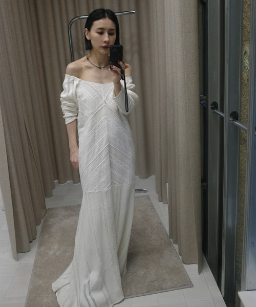 Ameri（アメリ） ドレス 2WAY CRAFT MIX LACE DRESS : ZOZOTOWN Yahoo
