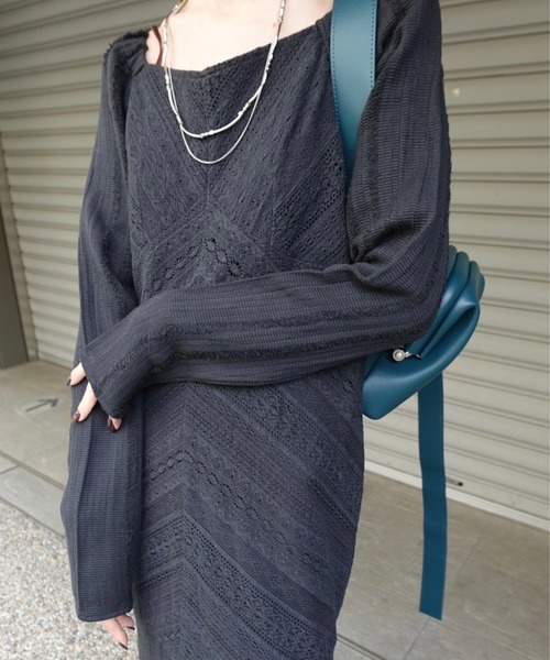 Ameri（アメリ） ドレス 2WAY CRAFT MIX LACE DRESS : ZOZOTOWN Yahoo