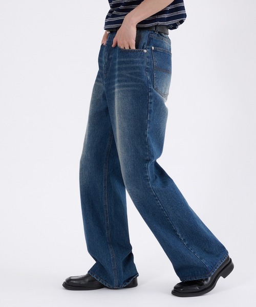 Perushu ジーンズ VINTAGE WASHED BOOTSCUT DENIM/ヴィンテージ
