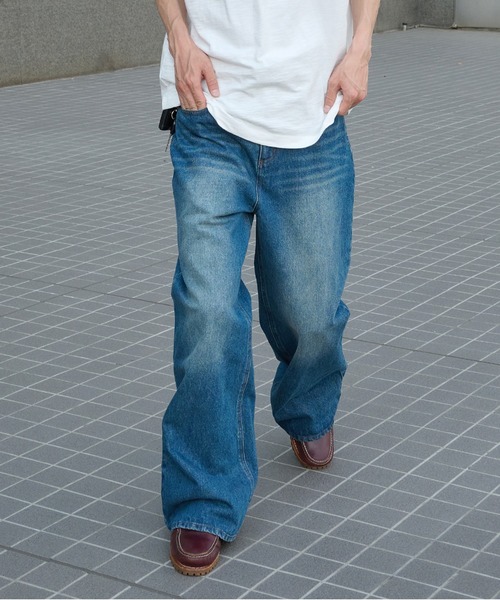 Perushu ジーンズ VINTAGE WASHED BOOTSCUT DENIM/ヴィンテージ