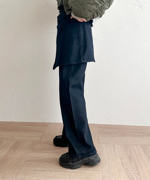 「apres jour mignon」 デニムパンツ SMALL ダークブルー レディース_画像5
