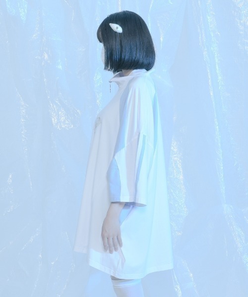 「REFLEM」 半袖カットソー FREE ブルー レディース_画像3