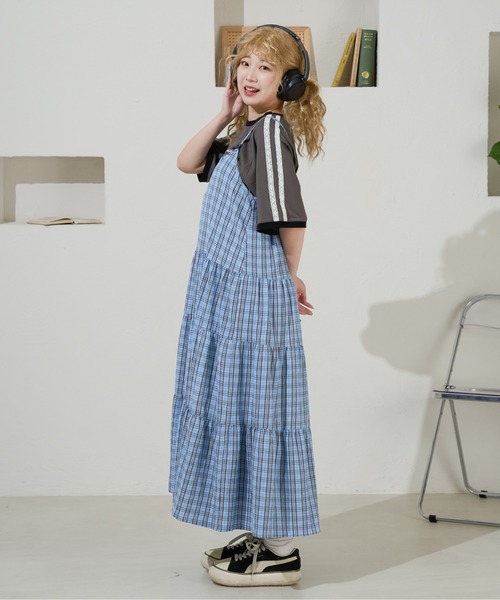 「kutir」 キャミソールワンピース FREE ブラック系その他 レディース_画像6