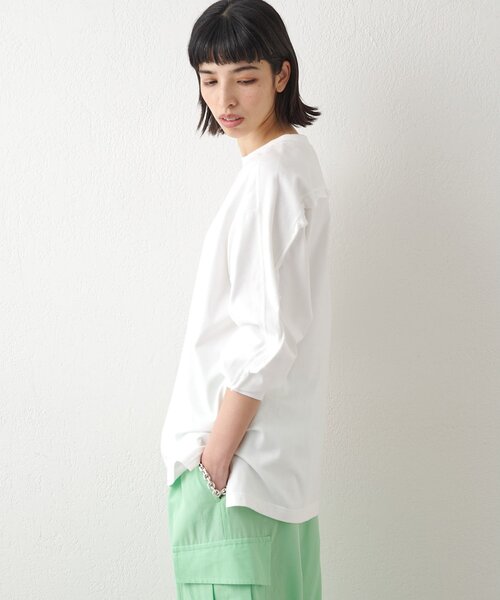 Whim Gazette（ウィム ガゼット） tシャツ 「GEMINI」 バックフリル