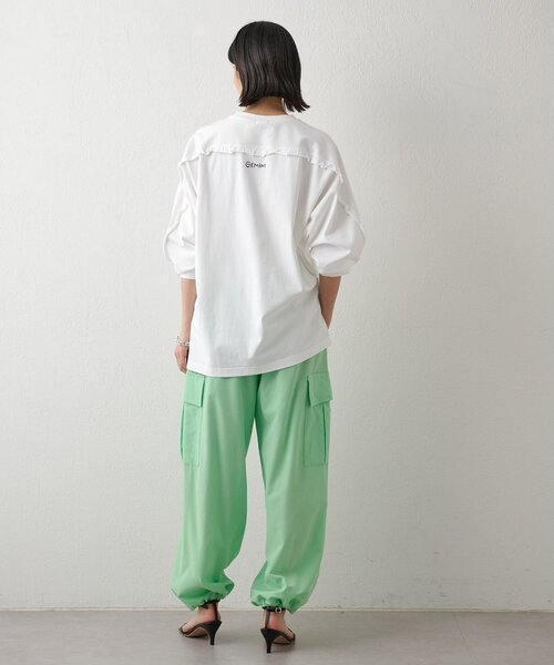 Whim Gazette（ウィム ガゼット） tシャツ 「GEMINI」 バックフリル