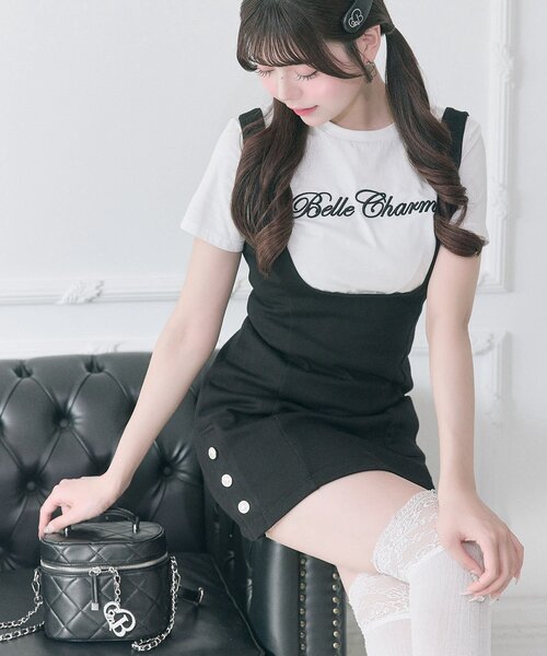 「Belle Charme」 半袖Tシャツ FREE オフホワイト レディース_画像5