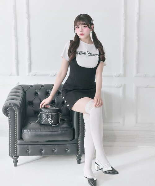 「Belle Charme」 半袖Tシャツ FREE オフホワイト レディース_画像8