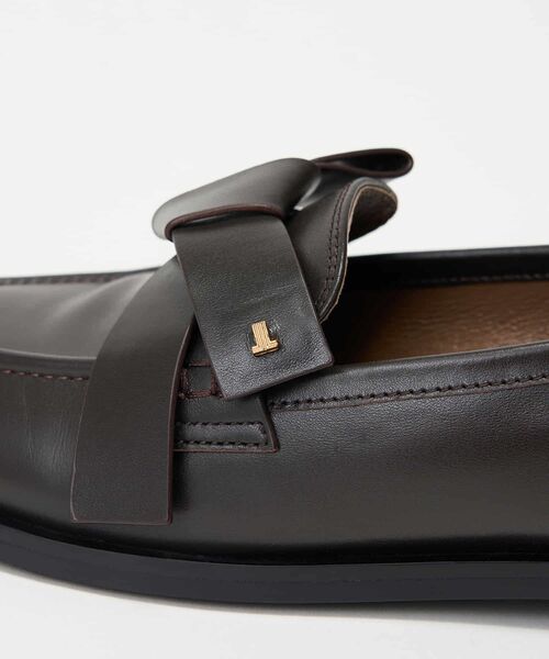 LANVIN en Bleu ローファー レザーリボンローファー レディース