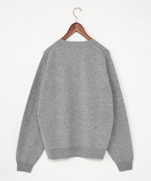 美品！　DANTON　Ｖネックカーディガン　トップグレー　ダントン Danton（ダントン） カーディガン 「DANTON（ダントン）」カラーウール