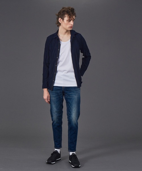 5351 POUR LES HOMMES シャツ エステルツイルワッシャー シャツ メンズ