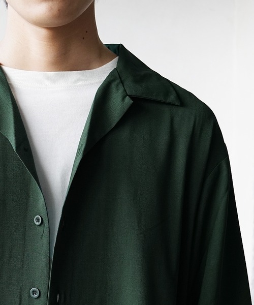 【kolor /カラー】襟付きロングスリーブシャツ　サイズ1 cussil シャツ 「cussil/クシル」TRストレッチルーズシルエット