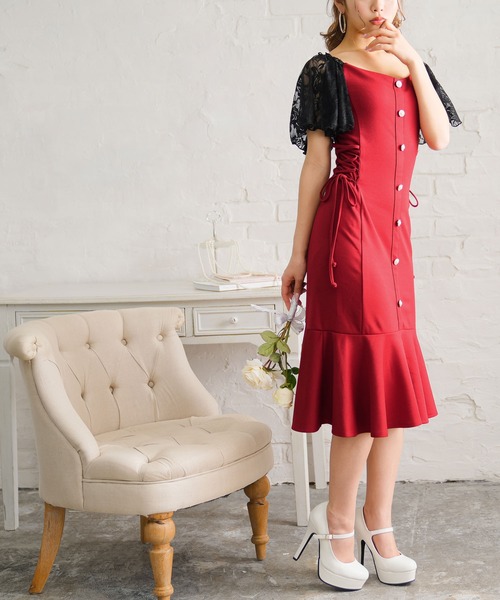 Diable baiser（ディアブルベーゼ） ワンピース レースアップタイト