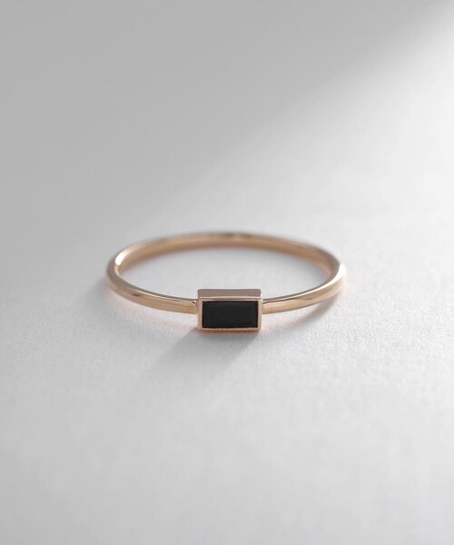【美品】COCOSHNIK k10 バケットカットリング K10ロンドンブルートパーズ バゲットカット リング（リング