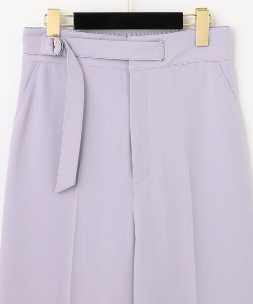 GRACE CONTINENTAL パンツ ベルテッドワイドパンツ レディース