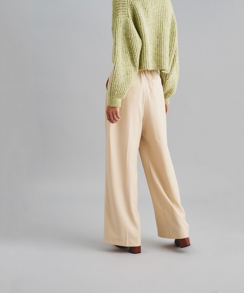 GRACE CONTINENTAL パンツ ベルテッドワイドパンツ レディース