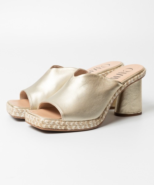 半額！【定価15,400円】gaimo ヒールサンダル　39（24.5相当） 半額以下！【定価15,400円】gaimo ヒールサンダル 39（24.5相当