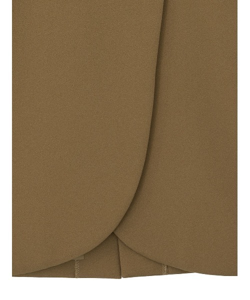 美品★ ESSENTIAL CURVE COLLAR JACKET セール】ESSENTIAL CURVE COLLAR JACKET（ノーカラージャケット