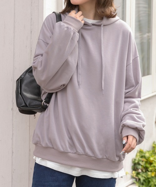 ad thie（アドティエ） パーカー オーバーシルエット ベーシック裏毛