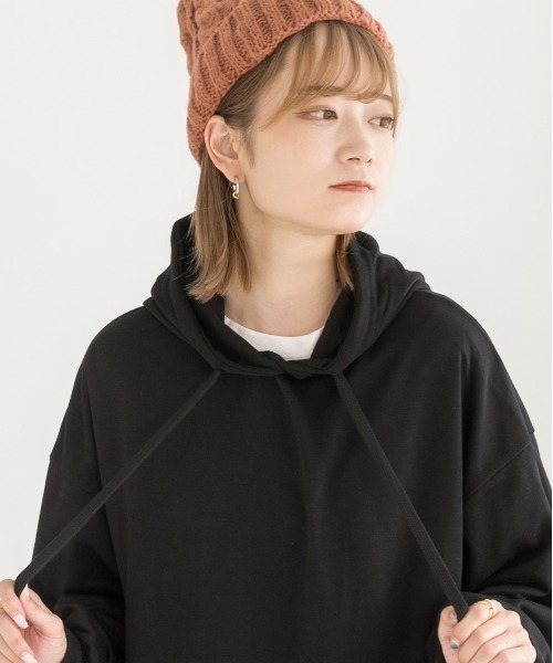 【美品】ADEAM ♡ ニット　パーカー♡ ad thie（アドティエ） パーカー オーバーシルエット ベーシック裏毛