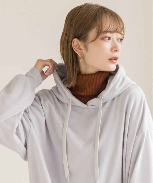 ad thie（アドティエ） パーカー オーバーシルエット ベーシック裏毛