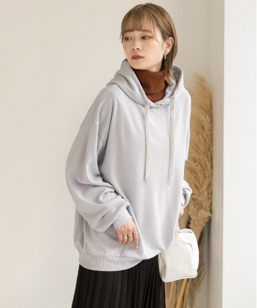 ad thie（アドティエ） パーカー オーバーシルエット ベーシック裏毛