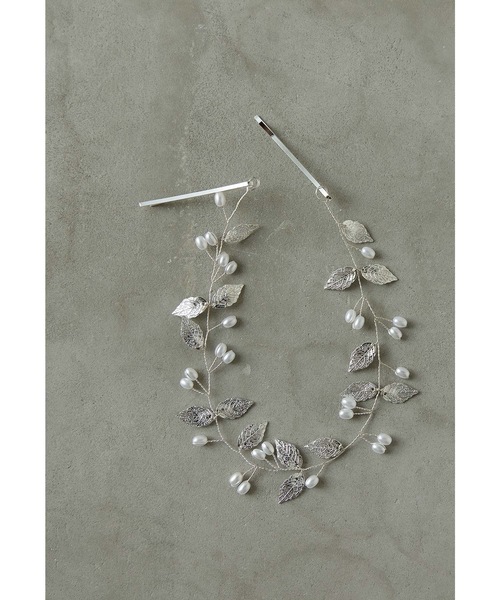 niana（ニアナ） ヘアピン リーフモチーフパールヘッドドレス 結婚式