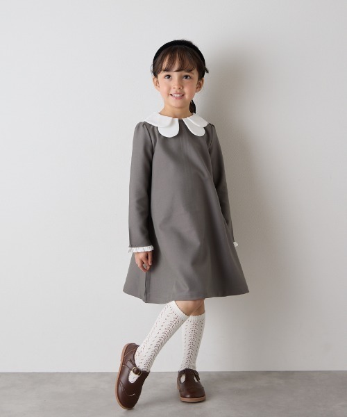 riziere（リジェール） ワンピース 「リンクコーデ」ダブルカラー