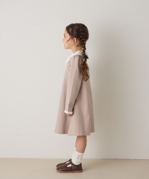 riziere セレモニー riziere（リジェール） ワンピース 「リンクコーデ」ダブルカラー