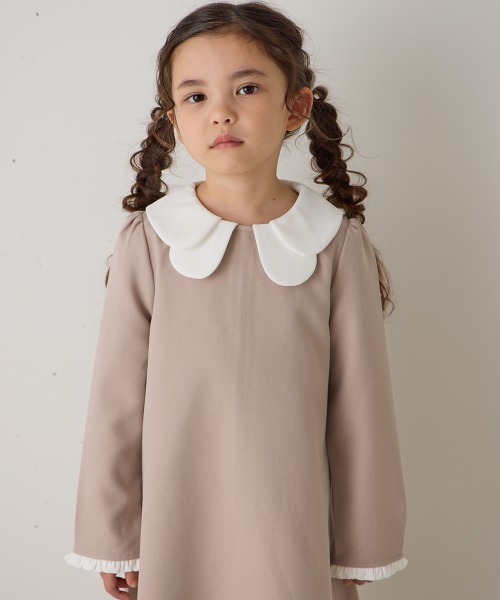 riziere セレモニー riziere（リジェール） ワンピース 「リンクコーデ」ダブルカラー