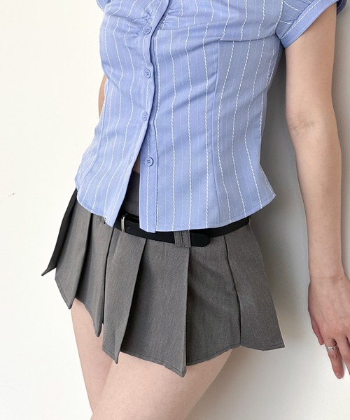 ゆめM me eme ベルトセット　チェック　プリーツ　スコート M me eme／Belt set check pleated scoat (eme10327) | All Item