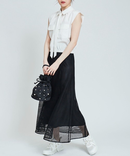 新品♡トランテアンソンドゥモード♡ジョーゼットパフスリーブブラウス♡ 31 Sons de mode（トランテアン ソン ドゥ モード） ブラウス シャツ