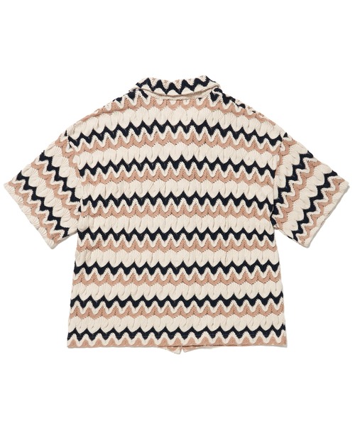 STUDIO SEVEN シャツ Lace Knit Shirt「STUDIOSEVEN/スタジオ