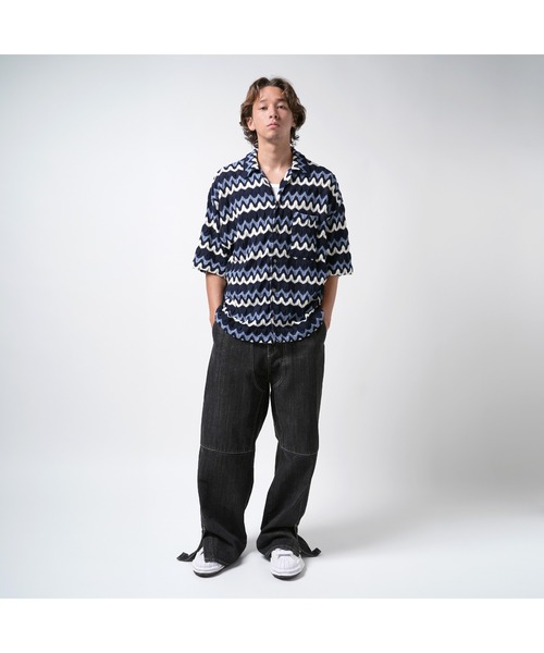 STUDIO SEVEN シャツ Lace Knit Shirt「STUDIOSEVEN/スタジオ