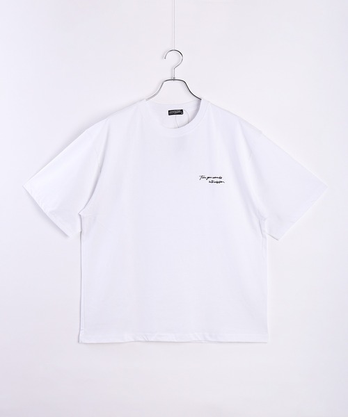 フレームワーク　バックプリント　ロゴTEE ホワイト　新品 WORLD for the World】バックプリント ロゴTシャツ（Tシャツ