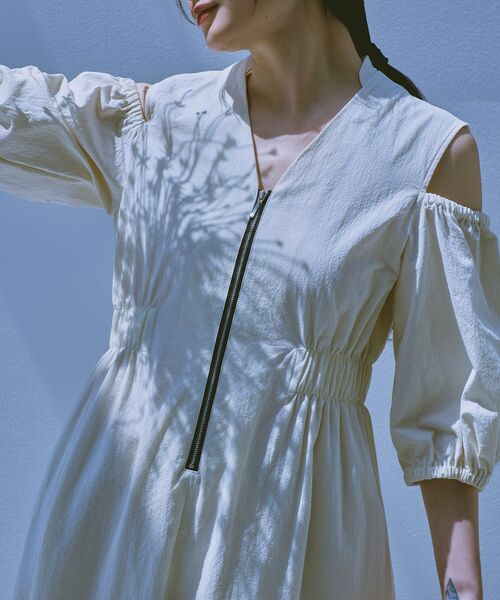 ワンピース djp,w様 CODE A ワンピース front zip desigin dress : ZOZOTOWN Yahoo
