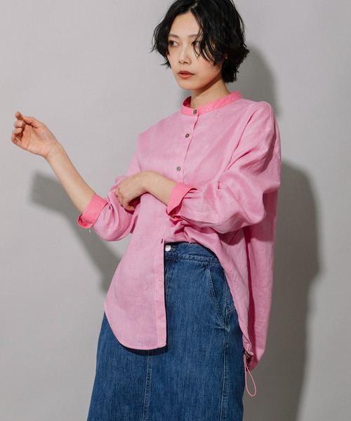 Munich（ミューニック） ブラウス シャツ リネンキャンバス×ワックス