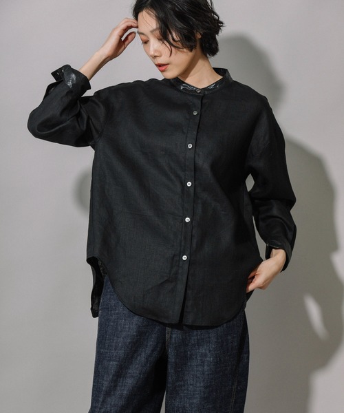 Munich（ミューニック） ブラウス シャツ リネンキャンバス×ワックス