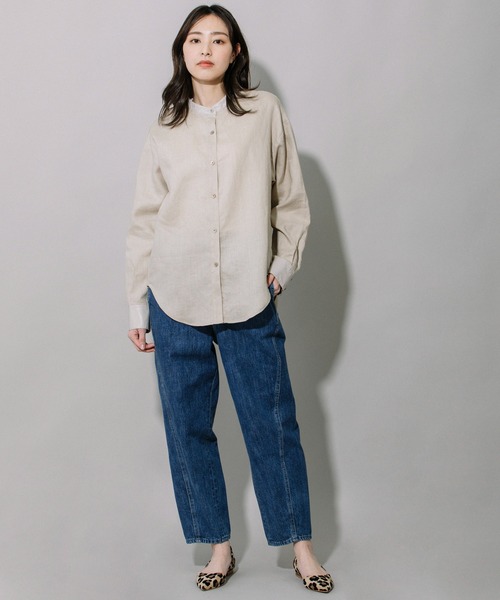 Munich（ミューニック） ブラウス シャツ リネンキャンバス×ワックス