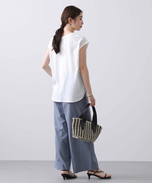 tシャツ FRENCH SLEEVE LOGO PRINT TEE レディース ◇FrenchプリントフォトTシャツ（カットソー） | THE SHOP TK