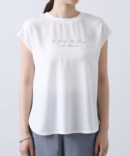 tシャツ FRENCH SLEEVE LOGO PRINT TEE レディース OFFSHORE tシャツ SURF GRAPHIC TEE/サーフグラフィックティ